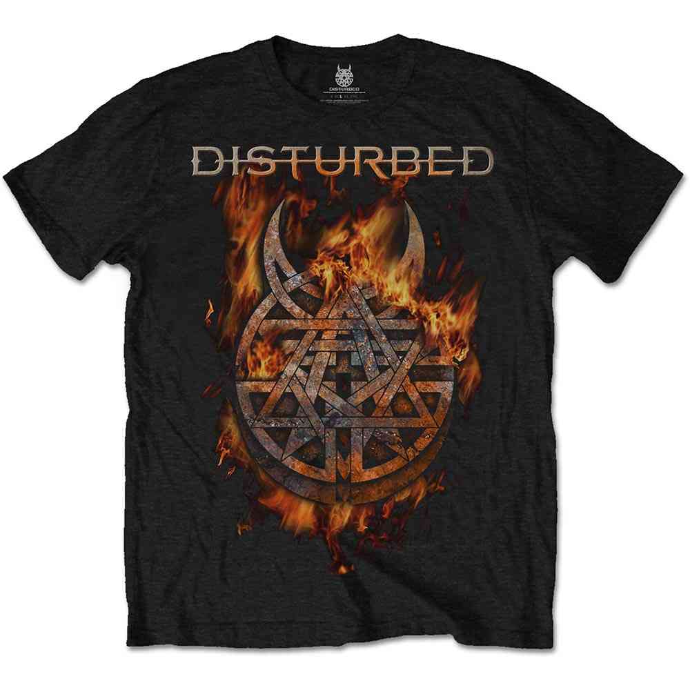Disturbed - Burning Belief Heren Tshirt - Zwart